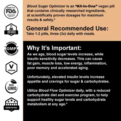 Blood Sugar Optimizer Instructions