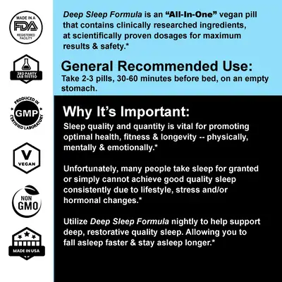 Deep Sleep Formula Instructions